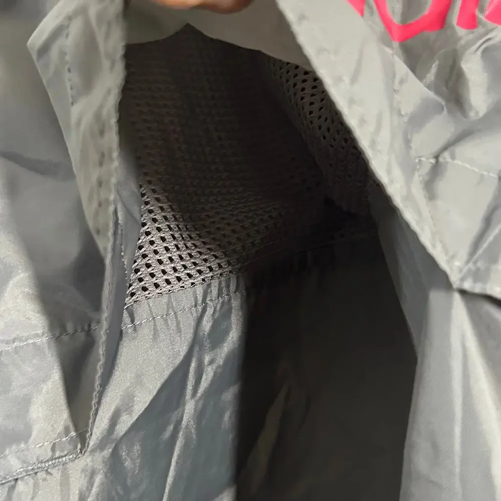 Adidas grey windbreaker large breathable lightweight outdoor